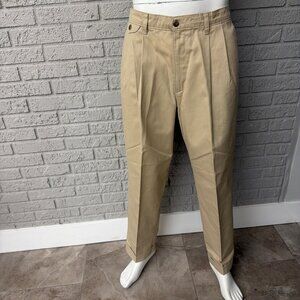 Vintage Khaki Dockers Men’s Loose Fit Trousers Dress Pants Size 34 x 30